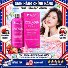 COLLAGEN NƯỚC ZENA NUTRITION LIQUID COLLAGEN BIOTIN MỸ CHAI 900ML