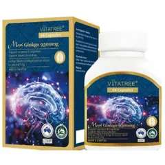 (Úc) Viên Uống Hỗ Trợ Bổ Não Vitatree Maxi Ginkgo 9500mg, Chiết Xuất Bạch Quả Ginkgo Biloba Hàm Lượng Cao, Hỗ Trợ Tuần Hoàn Máu Não, Hỗ Trợ Trí Nhớ Và Khả Năng Tập Trung, Nhập Khẩu Chính Hãng