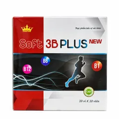 Viên Uống Vitamin B1 B6 B12 Soft 3B Vitamin Plus New Kingphar 100 Viên, Bổ Sung Vitamin Nhóm B, Hỗ Trợ Hoạt Động Hệ Thần Kinh, Hỗ Trợ Giảm Mệt Mỏi, Căng Thẳng, Stress, Hỗ Trợ Giảm Tê Bì Tay Chân