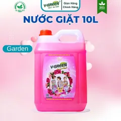 Nước giặt xả 5 in 1 V_green can 10 lít