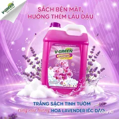Nước giặt xả 5 in 1 V_green can 10 lít