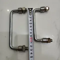 2 cái tay xách quai xách sắt tháo máy gập gọn chế vali thùng đồ máy hàn cell pin ốc M10 có tán