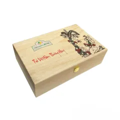 Trà Sen Ngọc Tỉnh Liên 400gram - Hộp Gỗ Thông Trà Sạch Tân Cương Xanh