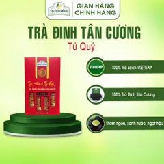 Trà Đinh Tân Cương Tiến Quan , Hoàng Gia , Tứ Quý, Tiến Vua 500g Hộp Kim Loại Luxury Trà Sạch Tân Cương Xanh