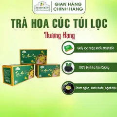Hộp Trà Túi Lọc : Trà Xanh, Trà Sen, Trà Nhài, Trà Cúc, Hồng Trà, Ô Long Trà Sạch Tân Cương Xanh