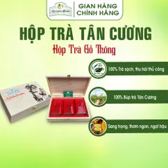 Trà Tân Cương 300gram Hộp Gỗ Thông , Hộp Trà Tân Cương Gỗ Thông TCX 3 - 300gram Trà Ấm