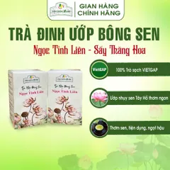 Trà Ướp Bông Sen Tây Hồ ( 1 Bông) / Hộp Trà Đinh Ướp Bông Sen Sấy Thăng Hoa Ngọc Tỉnh Liên Trà Sạch Tân Cương Xanh