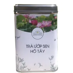 Trà Ướp Sen Tây Hồ TCX01/Hộp Trà Đinh Ướp Sen Ngọc Tỉnh Liên QT10/Trà Sen Ngọc Tỉnh Liên Hộp Rồng Vàng - 100gram
