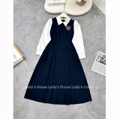 Váy sơmi công sở phối tay thu đông thiết kế trẻ đẹp LADY