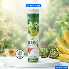 Viên Sủi ATISO Hương Râu Ngô-Giúp Thanh Nhiệt,Mát Gan,Bổ Sung VitaminC B1 B6 Cho Cơ Thể(T/20v/3,8g)