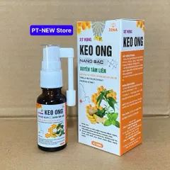 Xịt Họng Keo Ong Nano Bạc Xuyên Tâm Liên 20ml-Hỗ trợ giảm ho, rát họng, các vấn đề về hô hấp