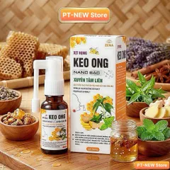Xịt Họng Keo Ong Nano Bạc Xuyên Tâm Liên 20ml-Hỗ trợ giảm ho, rát họng, các vấn đề về hô hấp