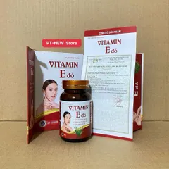 VITAMIN E Đỏ -Hỗ Trợ Giúp Chống Oxy Hoá, Hạn Chế Lão Hóa Da, Giúp Làm Đẹp Da, Trắng Da(Hộp/60viên)