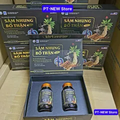 [Chính hãng] SÂM NHUNG BỔ THẬN New(hộp/2lọ/60v)Bổ sung dưỡng chất,hỗ trợ tăng cường sức khỏe đề kháng