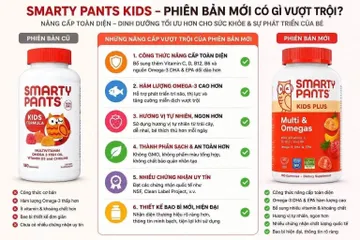 KẸO DẺO VITAMIN VÀ OMEGA 3 CHO BÉ SMARTYPANTS KIDS PLUS MỸ 180V