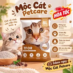 CÁT VỆ SINH CHO MÈO TFOR 3KG5/TÚI BENTONITE-CHẤT LƯỢNG CAO-ÍT BỤI-KHỬ MÙI TỐT-VÓN CHẮC CHẮN