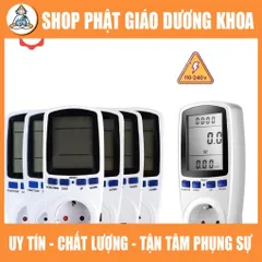 Đồng hồ LCD đo công suất tiêu thụ điện thiết bị điện 220V, ổ cắm đo công suất tiêu thụ điện