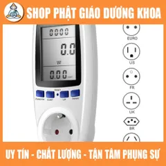 Đồng hồ LCD đo công suất tiêu thụ điện thiết bị điện 220V, ổ cắm đo công suất tiêu thụ điện