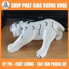 Tượng thờ hổ trắng 30cm ( đất nung)
