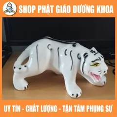 Tượng thờ hổ trắng 30cm ( đất nung)