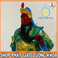 Tượng Quan Công , Tượng Quan Thánh Đứng 40cm Nhựa Composite cực đẹp 890505