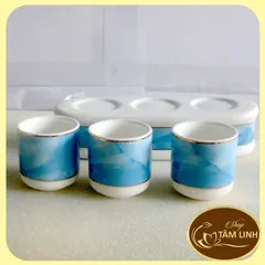 Án ba-Bộ ba ly nước thờ cúng bàn thờ GỐM SỨ CAO CẤP 890622