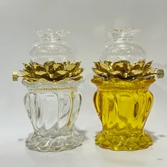 Ảnh Thật Đèn Dầu Thờ Cúng Hoa Sen 033 Cao 15 Cm 890641