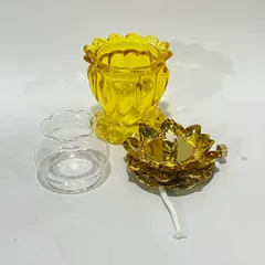 Ảnh Thật Đèn Dầu Thờ Cúng Hoa Sen 033 Cao 15 Cm 890641