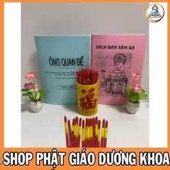 Combo Hũ Xin Xăm kèm cuốn giải XĂM cực xịn, GIÁ TỐT Combo Hũ Xin Xăm kèm cuốn giải cực xịn  DƯƠNG KHOA SHOP 890664