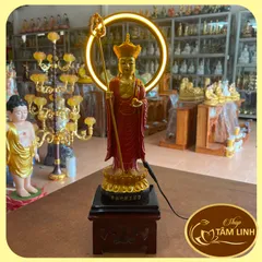 Hào Quang Và Tượng Địa Tạng Bồ Tát cao 30cm Nhiều Màu 890703