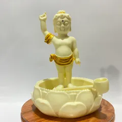 Bộ Tắm Phật Đản Sanh Mini Cao 16cm Gía Rẻ Kèm Gáo Nước Và Chậu 890715