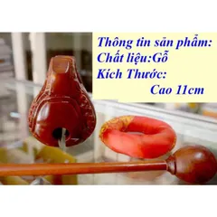 Mõ gỗ nâu tụng Kinh nhiều cỡ rất đẹp, vang - MÕ GỖ TỤNG KINH NIỆM PHẬT RẤT ĐẸP 890719