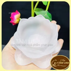 Ảnh Thật Chân Đen Cây Đưng Nên Tealight Hoa Sen Thuy Tinh Lưu Ly Nhiêu Mau-Tamlinhngocbao 890745