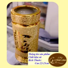 Ống Đựng Nhang Kim Sa Vàng 18Cm - 20 Cm - 22 Cm đẹp 890761