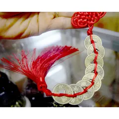 Xâu Tiền Xu Phong Thủy Treo Xe-Chiêu Tài Lộc,May Mắn Giá Rẻ Vô Địch 890788