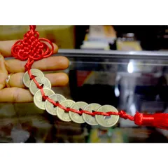 Xâu Tiền Xu Phong Thủy Treo Xe-Chiêu Tài Lộc,May Mắn Giá Rẻ Vô Địch 890788
