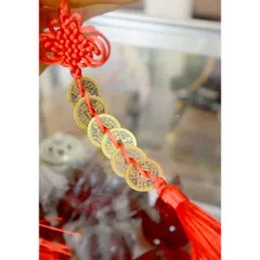 Xâu Tiền Xu Phong Thủy Treo Xe-Chiêu Tài Lộc,May Mắn Giá Rẻ Vô Địch 890788