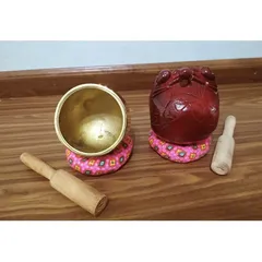 Bộ Chuông Mõ Tụng Kinh Cao Cấp Cầm Tay Hương Trang- Đầy Đủ Dùi Và Đế 890797