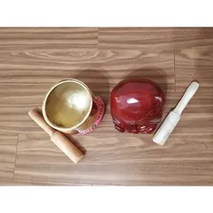 Bộ Chuông Mõ Tụng Kinh Cao Cấp Cầm Tay Hương Trang- Đầy Đủ Dùi Và Đế 890797