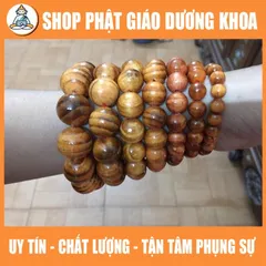 Vòng tay gỗ huyết long cao cấp phong thủy - vòng trang sức đem lại may mắn cho người đeo DƯƠNG KHOA SHOP