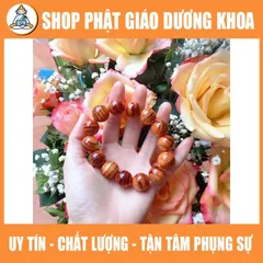 Vòng tay gỗ huyết long cao cấp phong thủy - vòng trang sức đem lại may mắn cho người đeo DƯƠNG KHOA SHOP