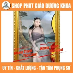 Tranh Thờ Cô Hai Phạm Thị Hiên + khung (Bảo hành gãy, vỡ)  DƯƠNG KHOA SHOP