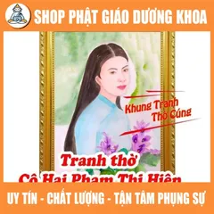 Tranh Thờ Cô Hai Phạm Thị Hiên + khung (Bảo hành gãy, vỡ)  DƯƠNG KHOA SHOP