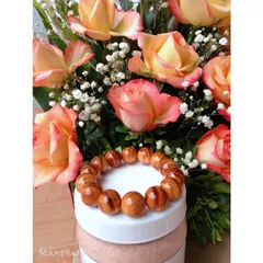 Vòng tay gỗ huyết long cao cấp phong thủy - vòng trang sức đem lại may mắn cho người đeo 0398_142-241