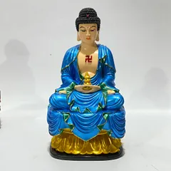 Bộ 7 Tượng Dược Sư Lưu Ly Quang Vương Phật 18cm Nhiều Màu Có Pháp Khí Tháp Rời 891047