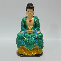 Bộ 7 Tượng Dược Sư Lưu Ly Quang Vương Phật 18cm Nhiều Màu Có Pháp Khí Tháp Rời 891047