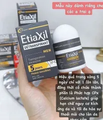 Etiaxil For Men Lăn Khử Mùi Đặc Ngăn Tiết Mồ Hôi 15ml dành cho nam Chính Hãng Pháp