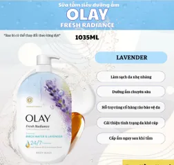 Sữa tắm Olay Fresh Radiance dưỡng sáng da mịn màng, làm sạch dịu nhẹ hương nước hoa 1035ml