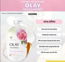 Sữa tắm Olay Fresh Radiance dưỡng sáng da mịn màng, làm sạch dịu nhẹ hương nước hoa 1035ml