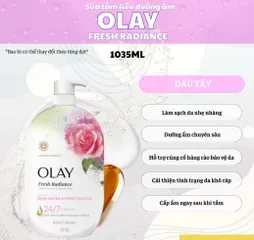Sữa tắm Olay Fresh Radiance dưỡng sáng da mịn màng, làm sạch dịu nhẹ hương nước hoa 1035ml